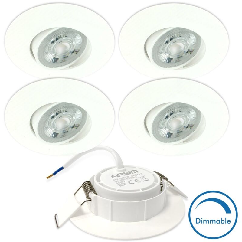 5 Downlights LED ASTURIA Regulable 5W REGULABLE Eq. 40W | Temperatura de color: Dimmable 4000K blanc neutre
5 Downlights LED ASTURIA Regulable 5W REGULABLE Eq. 40W | Temperatura de color: Dimmable 4000K blanc neutre