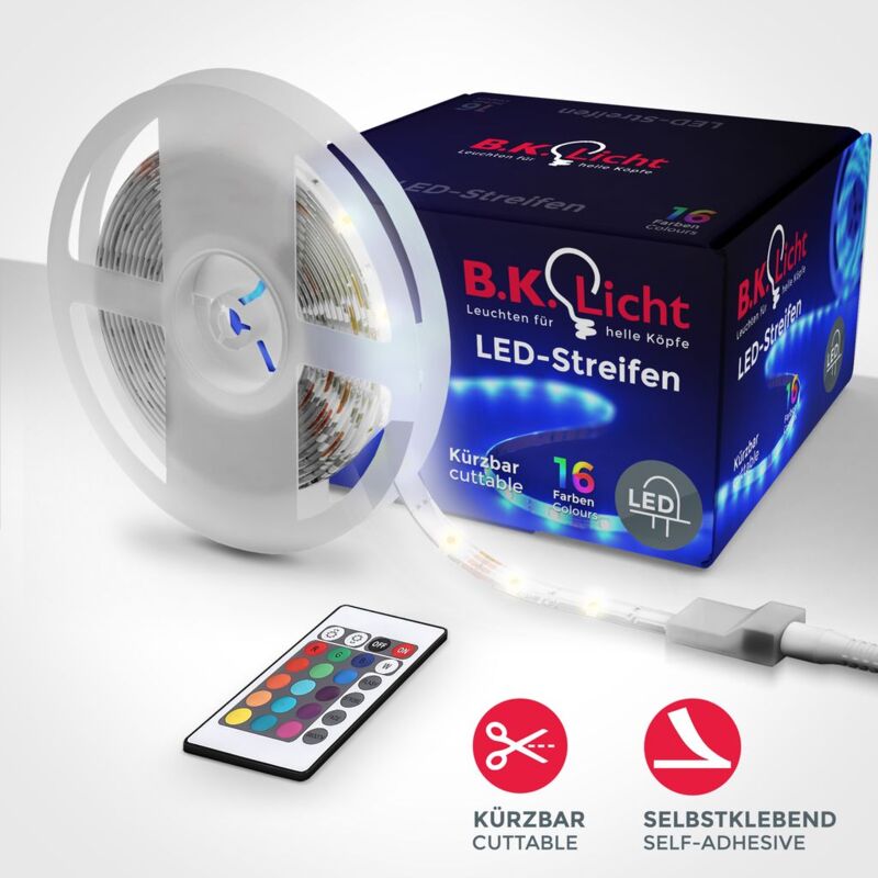 5m Tiras LED con cubierta de silicona, 16RGB Flexibles Multicolor, LED Kit Completo con mando a distancia, Luz Ambiental
5m Tiras LED con cubierta de silicona, 16RGB Flexibles Multicolor, LED Kit Completo con mando a distancia, Luz Ambiental
