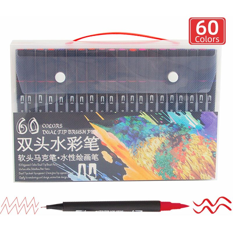 60 colores Rotuladores de pincel de doble punta Fineliner & Brush Tip Art Markers Rotuladores de colores para ninos Adultos Dibujar Bocetos Colorear
60 colores Rotuladores de pincel de doble punta Fineliner & Brush Tip Art Markers Rotuladores de colores para ninos Adultos Dibujar Bocetos Colorear