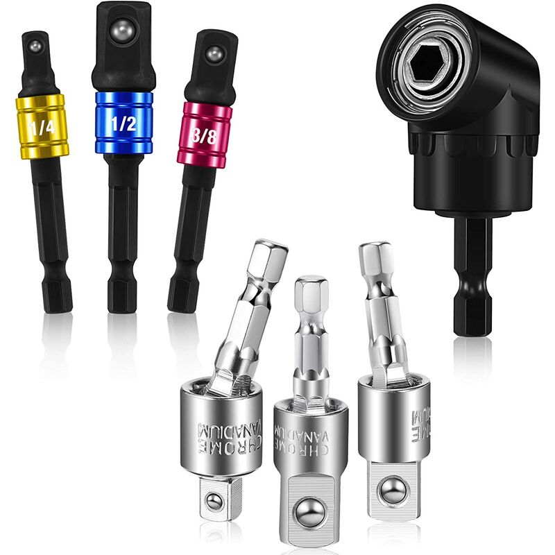 7 piezas de extensión de adaptador de llave de vaso de taladro 3 adaptadores de llave de vaso universal hexagonal, 3 piezas de adaptador de llave de
7 piezas de extensión de adaptador de llave de vaso de taladro 3 adaptadores de llave de vaso universal hexagonal, 3 piezas de adaptador de llave de