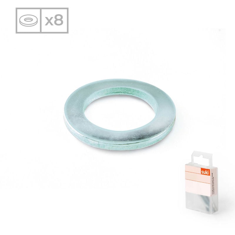 Pack 8 Arandelas Planas | Fabricadas en Acero Zincado | Métrica 10 | Material de Alta Resistencia
Pack 8 Arandelas Planas | Fabricadas en Acero Zincado | Métrica 10 | Material de Alta Resistencia