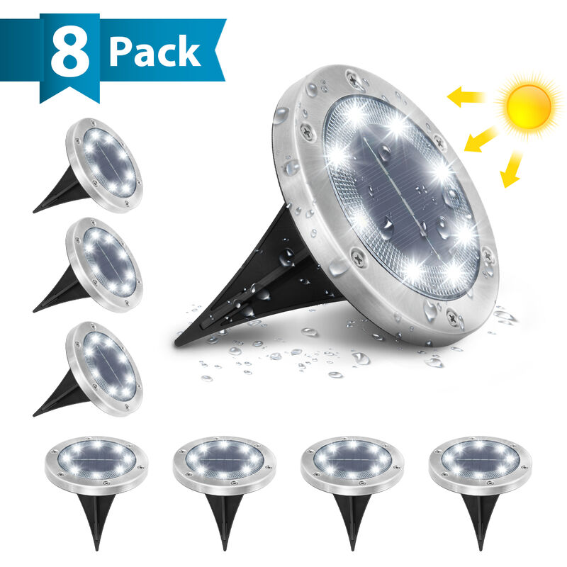 8 Piezas de Lámparas Solares Enterradas 6000k, con Panel Solar de Silicio Monocristalino 1,2 V 800 MAH, Luz Impermeable IP65
8 Piezas de Lámparas Solares Enterradas 6000k, con Panel Solar de Silicio Monocristalino 1,2 V 800 MAH, Luz Impermeable IP65