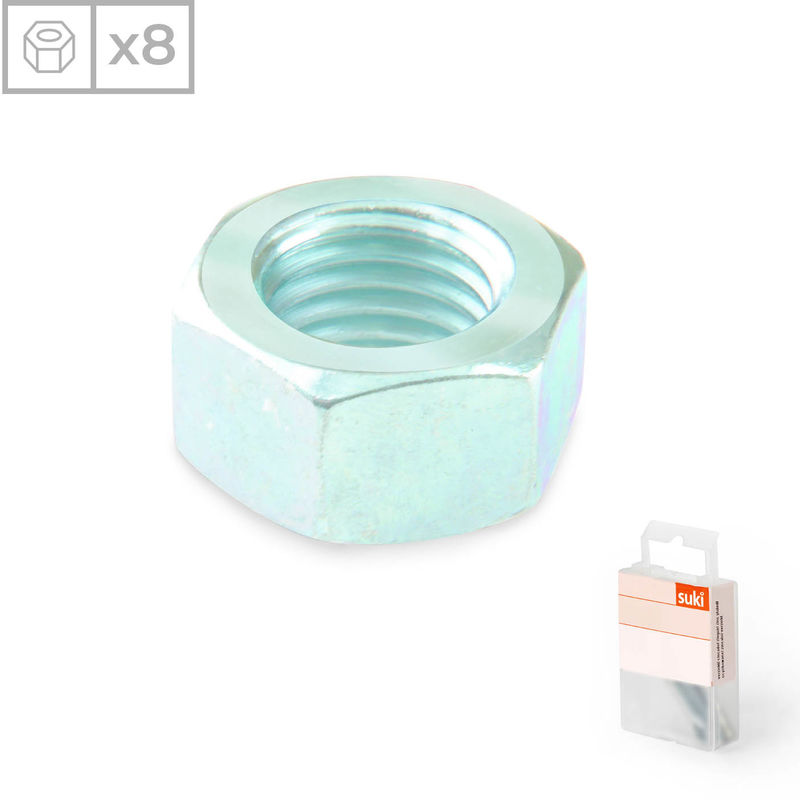 Pack 8 Tuercas Hexagonales | Fabricado en Acero Zincado | Métrica 6 | Material de Alta Resistencia
Pack 8 Tuercas Hexagonales | Fabricado en Acero Zincado | Métrica 6 | Material de Alta Resistencia