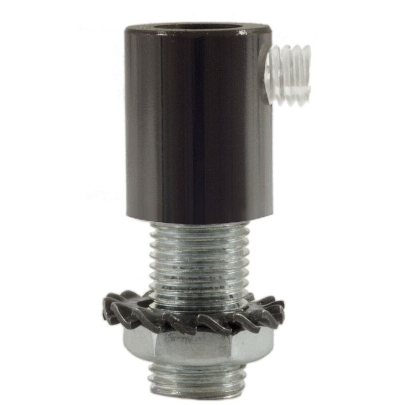 Creative Cables - Abrazadera de cable metálico cilíndrico con varilla, tuerca y arandela | Negro perla - Negro perla
Creative Cables - Abrazadera de cable metálico cilíndrico con varilla, tuerca y arandela | Negro perla - Negro perla