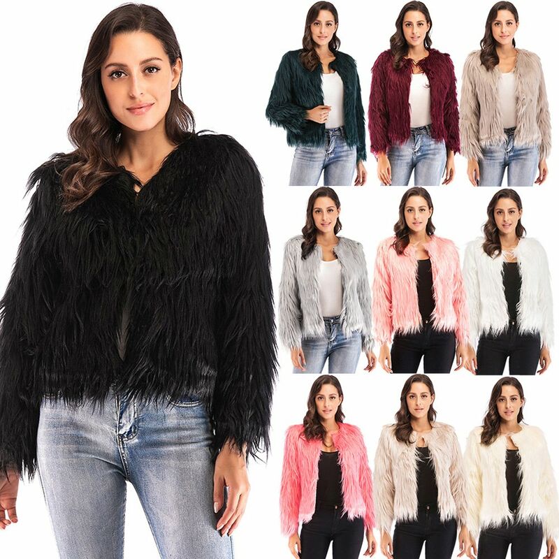 Abrigo de invierno para mujer Color solido Manga larga Prendas de abrigo mullidas Chaqueta corta Abrigo calido peludo,G7236P2-S
Abrigo de invierno para mujer Color solido Manga larga Prendas de abrigo mullidas Chaqueta corta Abrigo calido peludo,G7236P2-S