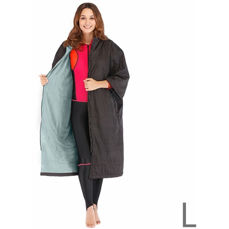 Abrigo impermeable de doble capa de manga larga con capucha y cremallera chaquetas deportivas calidas de secado rapido rompevientos al aire libre
Abrigo impermeable de doble capa de manga larga con capucha y cremallera chaquetas deportivas calidas de secado rapido rompevientos al aire libre