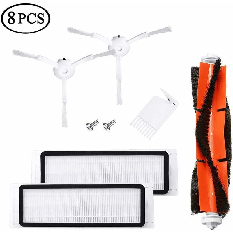 Accesorios para aspiradora robot Xiaomi 2 cepillos laterales, 2 filtros HEPA, 1 cepillo principal, 1 herramienta de limpieza para aspiradora Xiaomi
Accesorios para aspiradora robot Xiaomi 2 cepillos laterales, 2 filtros HEPA, 1 cepillo principal, 1 herramienta de limpieza para aspiradora Xiaomi