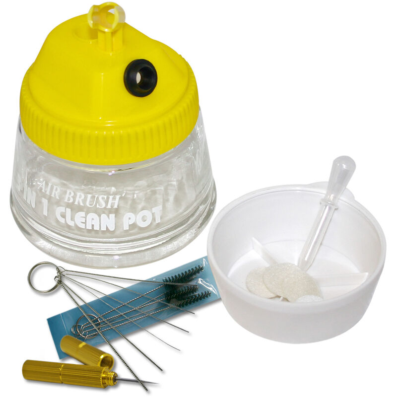 Estación de limpieza para aerógrafos con recipiente de cristal y herramientas Accesorios aerografía
Estación de limpieza para aerógrafos con recipiente de cristal y herramientas Accesorios aerografía