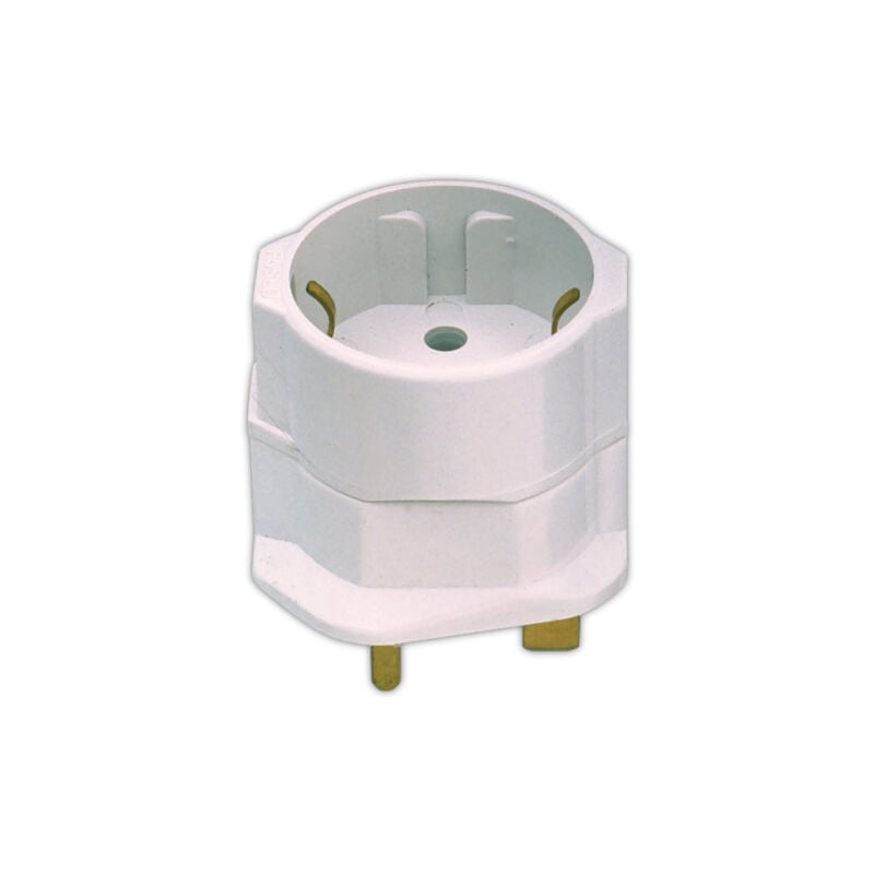 Adaptador clavija inglesa a Schuko De viaje para uso Temporal 36.061/P Electro DH. 8430552127757
Adaptador clavija inglesa a Schuko De viaje para uso Temporal 36.061/P Electro DH. 8430552127757