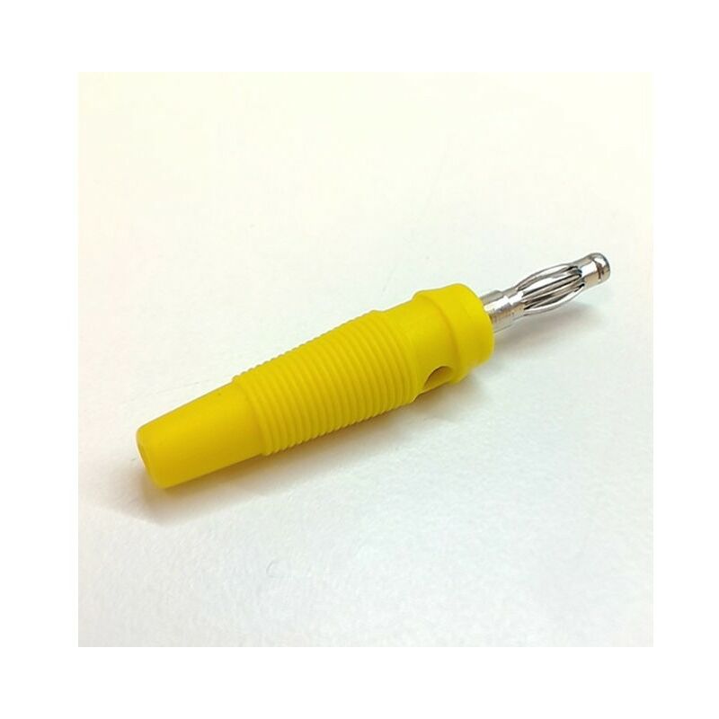 Adaptador de seguridad 4mm Amarillo