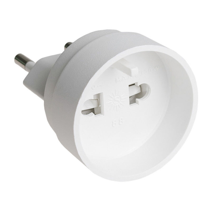 Adaptador europeo universal indesmontable 2300W 250V 10A ( 88) (Bolsa para colgar) - Solera
Adaptador europeo universal indesmontable 2300W 250V 10A ( 88) (Bolsa para colgar) - Solera