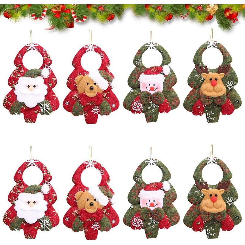 Adornos navideños, 8 piezas de adornos navideños, Papá Noel, muñeco de nieve, muñeco reno, oso, adornos para árboles de Navidad, fiesta de Navidad,
Adornos navideños, 8 piezas de adornos navideños, Papá Noel, muñeco de nieve, muñeco reno, oso, adornos para árboles de Navidad, fiesta de Navidad,