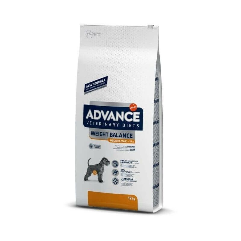 Advance - pienso para perro VETERINARY WEIGHT BALANCE para el control de peso, 12 kg
Advance - pienso para perro VETERINARY WEIGHT BALANCE para el control de peso, 12 kg