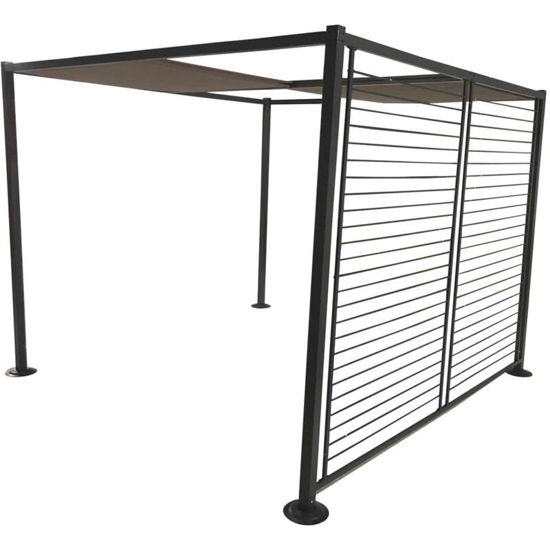 Concept-usine - Agra: Pérgola con 4 lonas correderas de 3 x 3 m color Gris y Gris topo - Gris
Concept-usine - Agra: Pérgola con 4 lonas correderas de 3 x 3 m color Gris y Gris topo - Gris