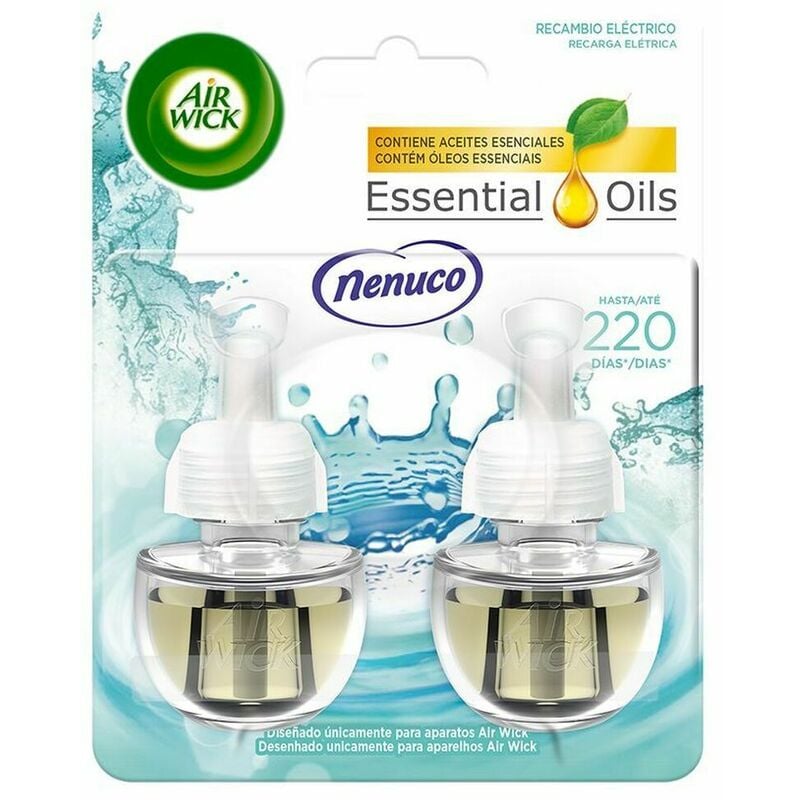 Airwick - Air Wick Recambio de Ambientador Eléctrico Air Wick Essential Oils Nenuco (2 x 19 ml)
Airwick - Air Wick Recambio de Ambientador Eléctrico Air Wick Essential Oils Nenuco (2 x 19 ml)