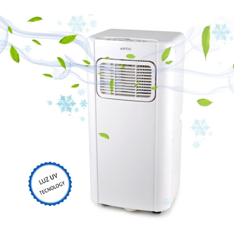 Aire acondicionado portátil con luz UV 4 en 1 ARTIC UV 7000 Btu | 320m3 Timer 24h on/off | 1750 Frigorías 2050w
Aire acondicionado portátil con luz UV 4 en 1 ARTIC UV 7000 Btu | 320m3 Timer 24h on/off | 1750 Frigorías 2050w