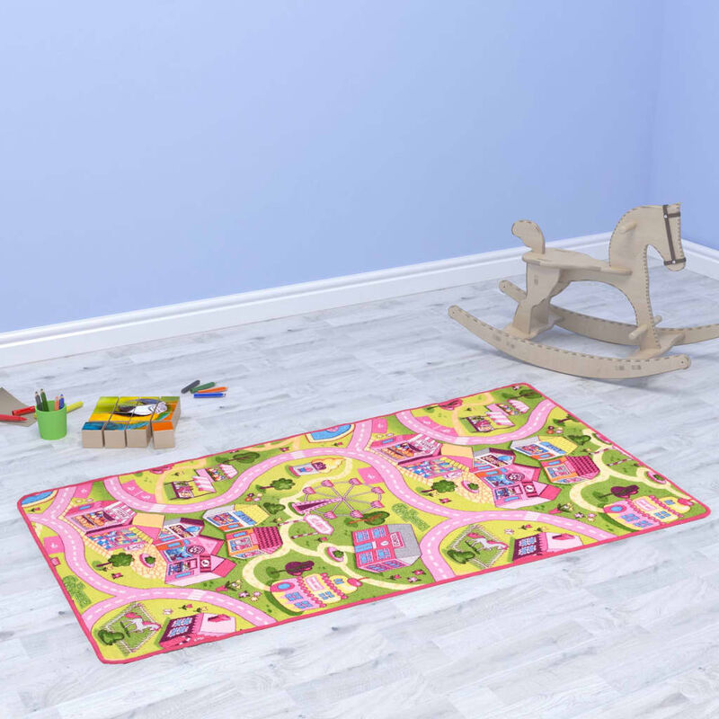 Alfombra de juego 170x200 cm estampado ciudad hermosa