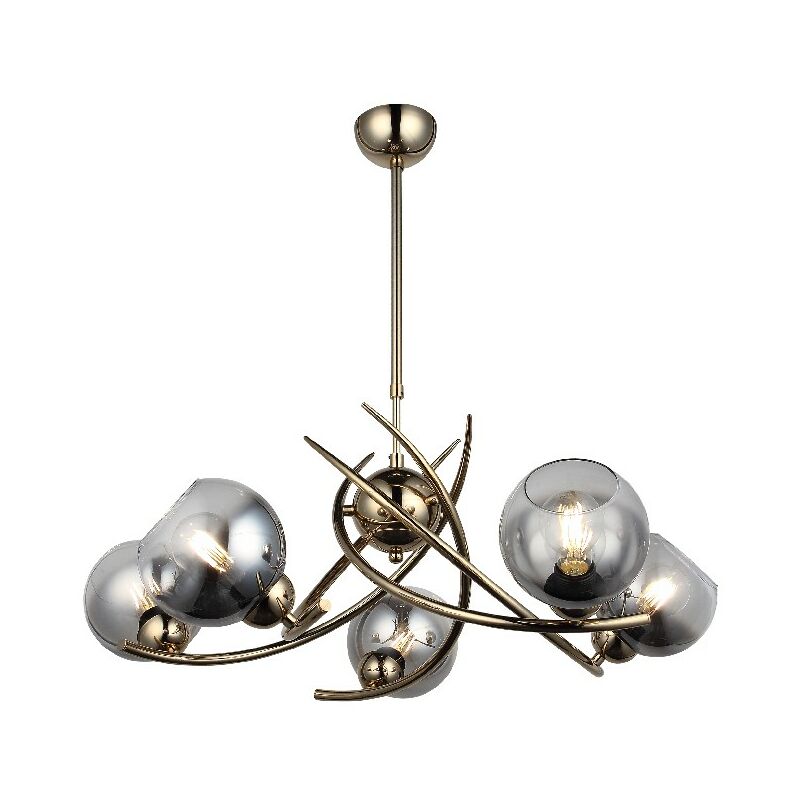 Alfombra impresa Meet 1 - Lampara de suspension - Lampara de techo - Oro en Metal, Vidrio, 72 x 72 x 85 cm, 5 x E27, Max 40W
Alfombra impresa Meet 1 - Lampara de suspension - Lampara de techo - Oro en Metal, Vidrio, 72 x 72 x 85 cm, 5 x E27, Max 40W