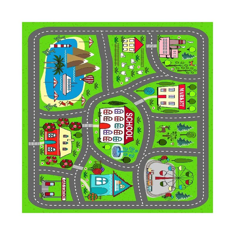Alfombra Impresa Smurfs Town - para ninos - decoracion del hogar - Antideslizantes - de la sala de estar, del salon, de la habitacion - Multicolor en
Alfombra Impresa Smurfs Town - para ninos - decoracion del hogar - Antideslizantes - de la sala de estar, del salon, de la habitacion - Multicolor en