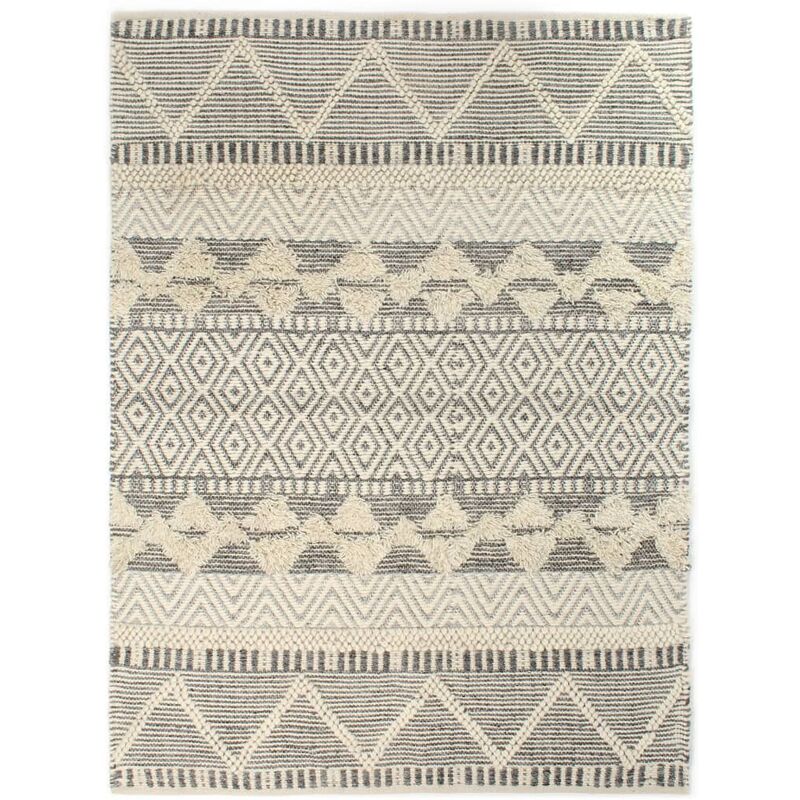 vidaXL Alfombra tejida a mano lana blanco/gris/negro/marrón 120x170 cm - Multicolor
vidaXL Alfombra tejida a mano lana blanco/gris/negro/marrón 120x170 cm - Multicolor