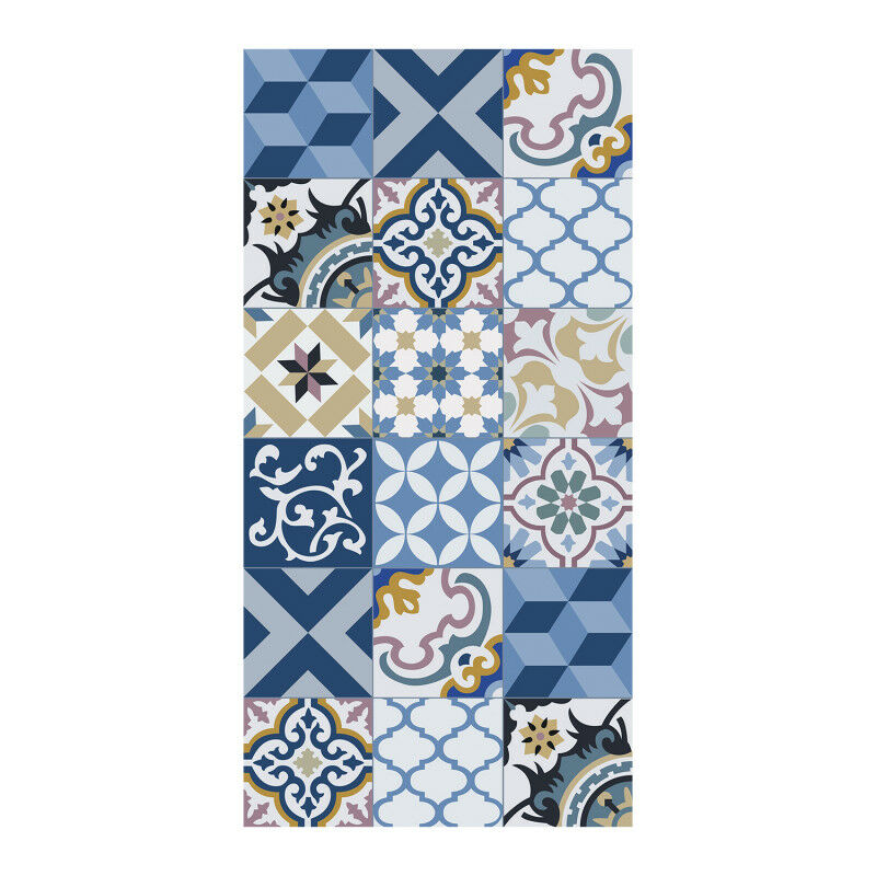 Alfombra vinílica VinylFloor, alfombra estampada PVC, lavable y antideslizante Azul, 40 x 80cm
Alfombra vinílica VinylFloor, alfombra estampada PVC, lavable y antideslizante Azul, 40 x 80cm