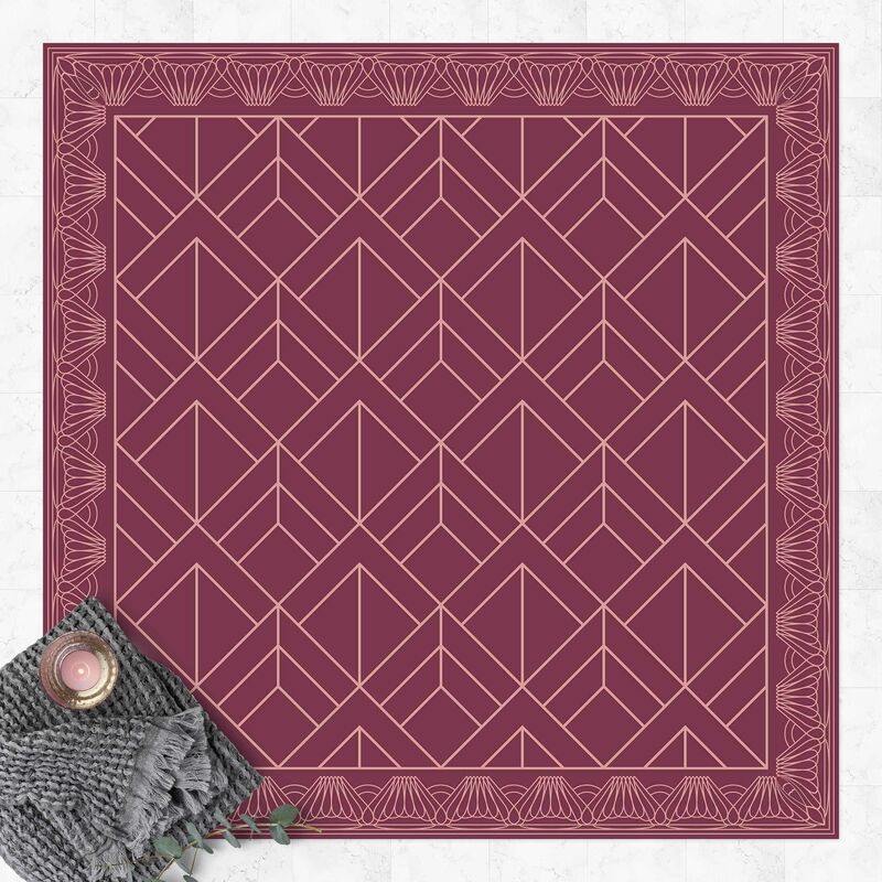Alfombras vinílicas - Art Deco Scales Pattern With Border - Cuadrado 1:1 Dimensión LxA: 40cm x 40cm
Alfombras vinílicas - Art Deco Scales Pattern With Border - Cuadrado 1:1 Dimensión LxA: 40cm x 40cm
