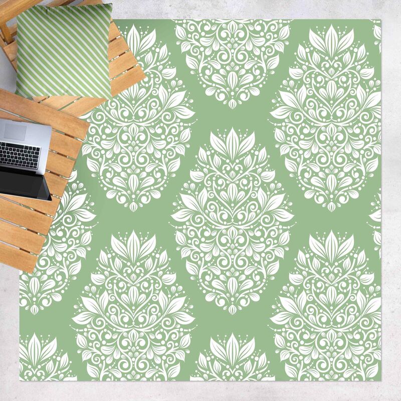 Bilderwelten - Alfombras vinílicas - Art Nouveau Pattern On Green - Cuadrado 1:1 Dimensión LxA: 140cm x 140cm
Bilderwelten - Alfombras vinílicas - Art Nouveau Pattern On Green - Cuadrado 1:1 Dimensión LxA: 140cm x 140cm