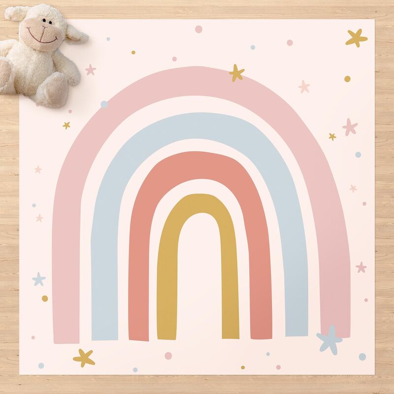 Alfombras vinílicas - Big Rainbow With Stars And Dots - Cuadrado 1:1 Dimensión LxA: 60cm x 60cm
Alfombras vinílicas - Big Rainbow With Stars And Dots - Cuadrado 1:1 Dimensión LxA: 60cm x 60cm