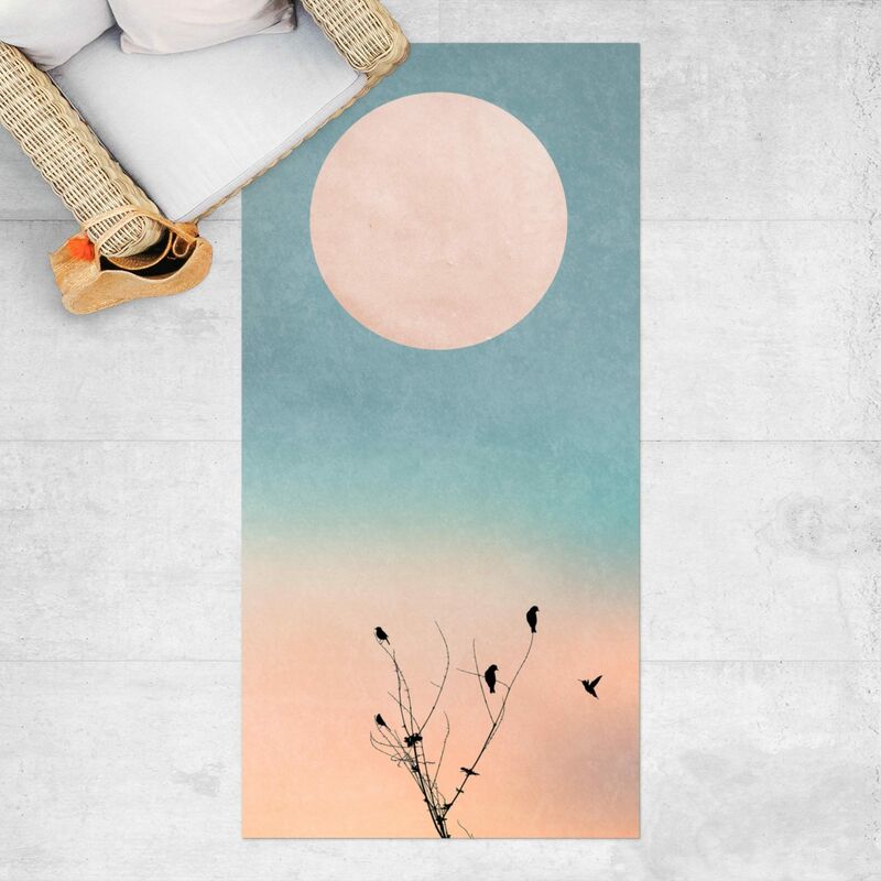 Alfombras vinílicas - Birds In Front Of Rose Sun II - Alto 2:1 Dimensión LxA: 80cm x 40cm
Alfombras vinílicas - Birds In Front Of Rose Sun II - Alto 2:1 Dimensión LxA: 80cm x 40cm