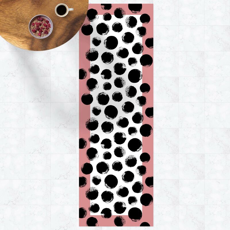 Alfombras vinílicas - Black Ink Polka Dots With Frame - Panorámico Dimensión LxA: 180cm x 60cm
Alfombras vinílicas - Black Ink Polka Dots With Frame - Panorámico Dimensión LxA: 180cm x 60cm