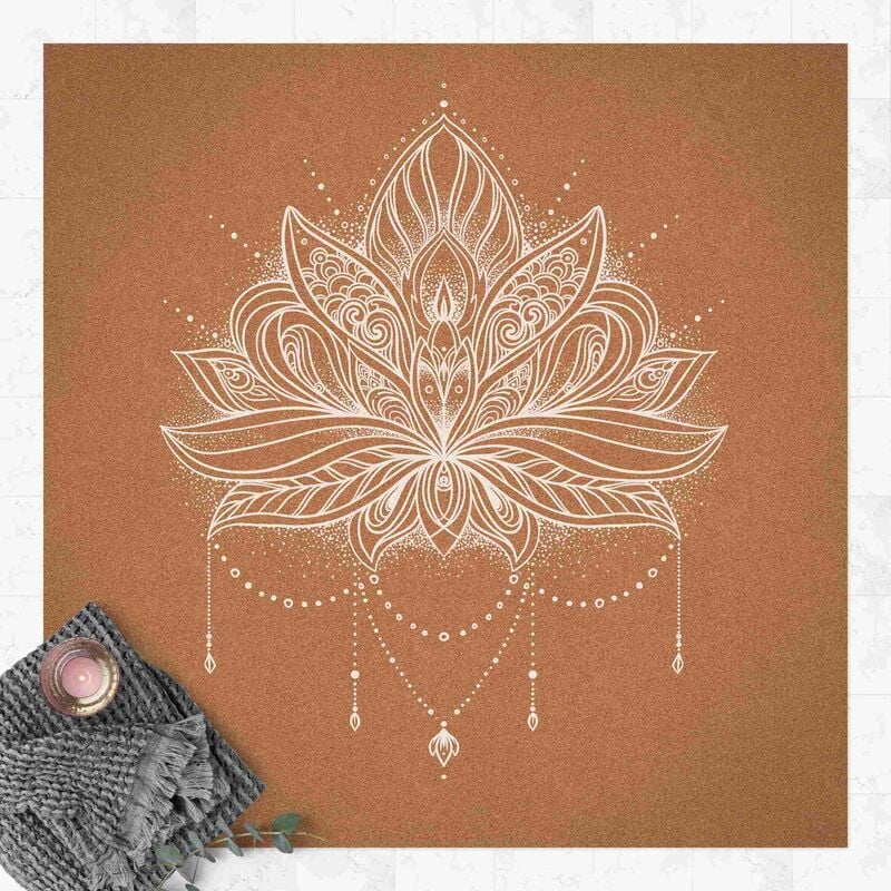 Alfombras vinílicas - Boho Lotus Flower White Cork Look - Cuadrado 1:1 Dimensión LxA: 60cm x 60cm
Alfombras vinílicas - Boho Lotus Flower White Cork Look - Cuadrado 1:1 Dimensión LxA: 60cm x 60cm