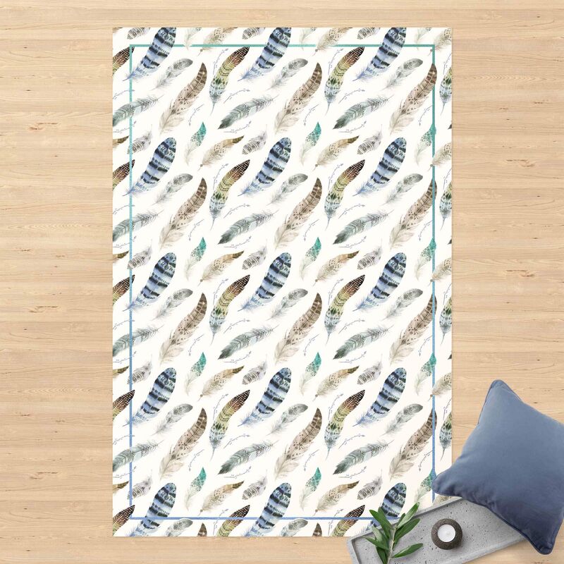 Alfombras vinílicas - Boho Watercolour Feathers In Earthy Colours With Frame - Alto 3:2 Dimensión LxA: 150cm x 100cm
Alfombras vinílicas - Boho Watercolour Feathers In Earthy Colours With Frame - Alto 3:2 Dimensión LxA: 150cm x 100cm