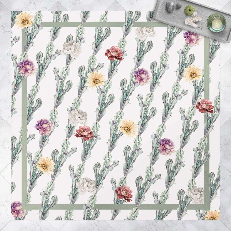 Bilderwelten - Alfombras vinílicas - Cacti With Colourful Flowers And Frame - Cuadrado 1:1 Dimensión LxA: 140cm x 140cm
Bilderwelten - Alfombras vinílicas - Cacti With Colourful Flowers And Frame - Cuadrado 1:1 Dimensión LxA: 140cm x 140cm