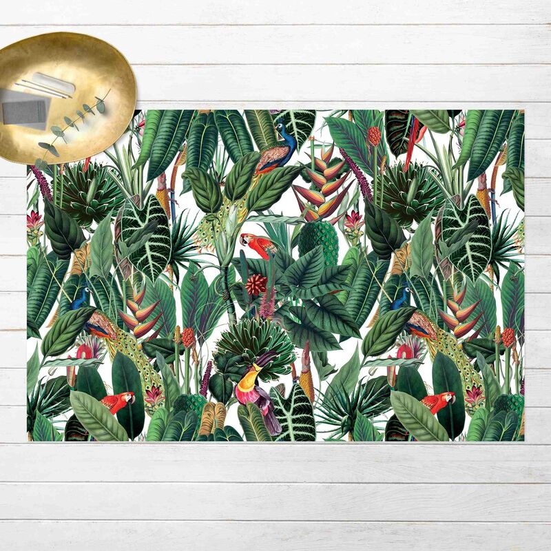 Alfombras vinílicas - Colourful Tropical Rainforest Pattern - Apaisado 2:3 Dimensión LxA: 140cm x 210cm
Alfombras vinílicas - Colourful Tropical Rainforest Pattern - Apaisado 2:3 Dimensión LxA: 140cm x 210cm