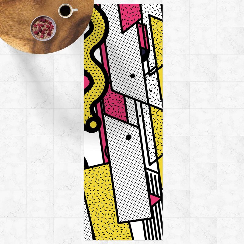 Alfombras vinílicas - Composition Neo Memphis Pink And Yellow - Panorámico Dimensión LxA: 150cm x 50cm
Alfombras vinílicas - Composition Neo Memphis Pink And Yellow - Panorámico Dimensión LxA: 150cm x 50cm