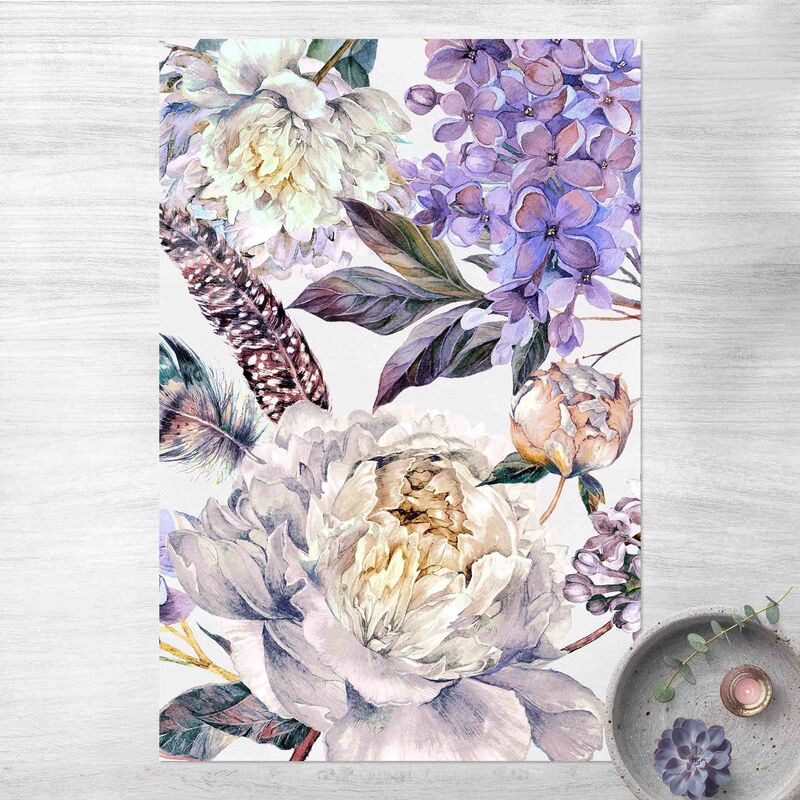 Alfombras vinílicas - Delicate Watercolour Boho Flowers And Feathers Pattern - Alto 3:2 Dimensión LxA: 90cm x 60cm
Alfombras vinílicas - Delicate Watercolour Boho Flowers And Feathers Pattern - Alto 3:2 Dimensión LxA: 90cm x 60cm