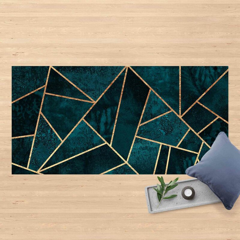 Bilderwelten - Alfombras vinílicas - Elisabeth Fredriksson - Dark Turquoise With Gold - Apaisado 1:2 Dimensión LxA: 130cm x 260cm
Bilderwelten - Alfombras vinílicas - Elisabeth Fredriksson - Dark Turquoise With Gold - Apaisado 1:2 Dimensión LxA: 130cm x 260cm
