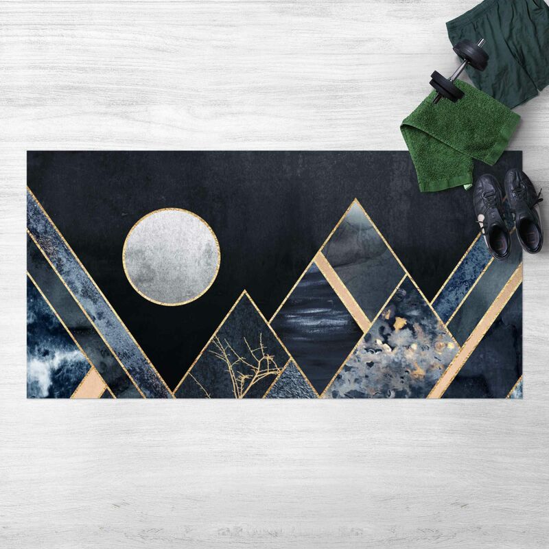 Alfombras vinílicas - Elisabeth Fredriksson - Golden Moon Abstract Black Mountains - Apaisado 1:2 Dimensión LxA: 60cm x 120cm
Alfombras vinílicas - Elisabeth Fredriksson - Golden Moon Abstract Black Mountains - Apaisado 1:2 Dimensión LxA: 60cm x 120cm