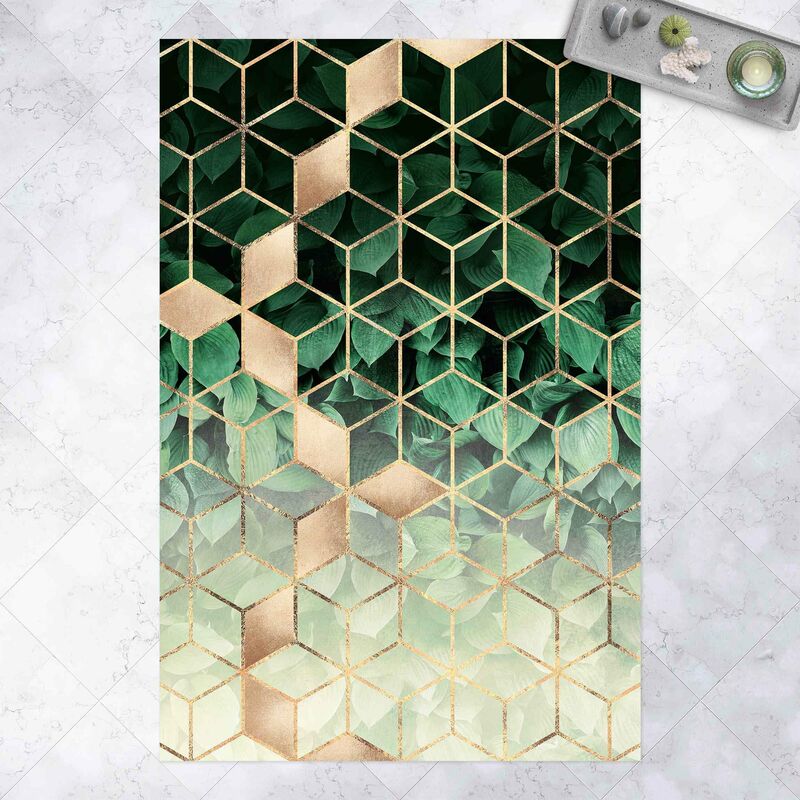 Alfombras vinílicas - Elisabeth Fredriksson - Green Leaves Golden Geometry - Alto 3:2 Dimensión LxA: 180cm x 120cm
Alfombras vinílicas - Elisabeth Fredriksson - Green Leaves Golden Geometry - Alto 3:2 Dimensión LxA: 180cm x 120cm