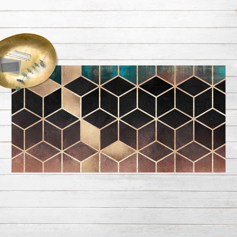 Bilderwelten - Alfombras vinílicas - Elisabeth Fredriksson - Turquoise Rosé Golden Geometry - Apaisado 1:2 Dimensión LxA: 120cm x 240cm
Bilderwelten - Alfombras vinílicas - Elisabeth Fredriksson - Turquoise Rosé Golden Geometry - Apaisado 1:2 Dimensión LxA: 120cm x 240cm