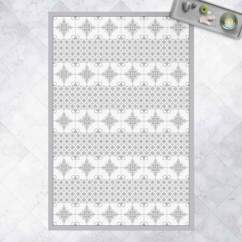 Alfombras vinílicas - Floral Tile Pattern Grey With Border - Alto 3:2 Dimensión LxA: 120cm x 80cm
Alfombras vinílicas - Floral Tile Pattern Grey With Border - Alto 3:2 Dimensión LxA: 120cm x 80cm