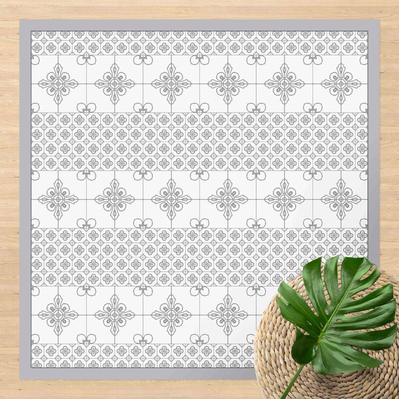 Bilderwelten - Alfombras vinílicas - Floral Tile Pattern Grey With Border - Cuadrado 1:1 Dimensión LxA: 120cm x 120cm
Bilderwelten - Alfombras vinílicas - Floral Tile Pattern Grey With Border - Cuadrado 1:1 Dimensión LxA: 120cm x 120cm