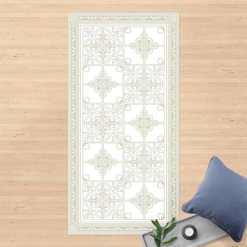 Bilderwelten - Alfombras vinílicas - Floral Tile Pattern Sand With Border - Alto 2:1 Dimensión LxA: 80cm x 40cm
Bilderwelten - Alfombras vinílicas - Floral Tile Pattern Sand With Border - Alto 2:1 Dimensión LxA: 80cm x 40cm