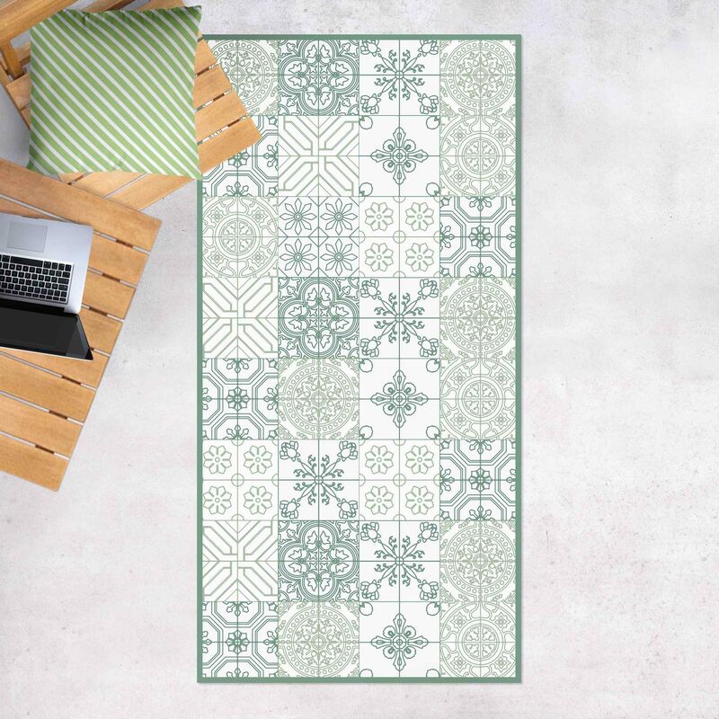 Bilderwelten - Alfombras vinílicas - Floral Tile Pattern Small Parts In Shades Of Green - Alto 2:1 Dimensión LxA: 260cm x 130cm
Bilderwelten - Alfombras vinílicas - Floral Tile Pattern Small Parts In Shades Of Green - Alto 2:1 Dimensión LxA: 260cm x 130cm