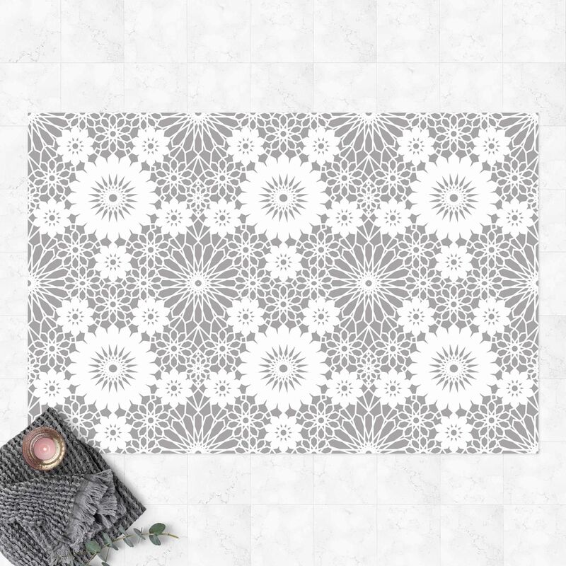 Alfombras vinílicas - Flower Mandala In Light Grey - Apaisado 2:3 Dimensión LxA: 80cm x 120cm
Alfombras vinílicas - Flower Mandala In Light Grey - Apaisado 2:3 Dimensión LxA: 80cm x 120cm