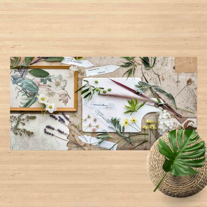 Alfombras vinílicas - Flowers And Garden Herbs Vintage - Apaisado 1:2 Dimensión LxA: 110cm x 220cm
Alfombras vinílicas - Flowers And Garden Herbs Vintage - Apaisado 1:2 Dimensión LxA: 110cm x 220cm