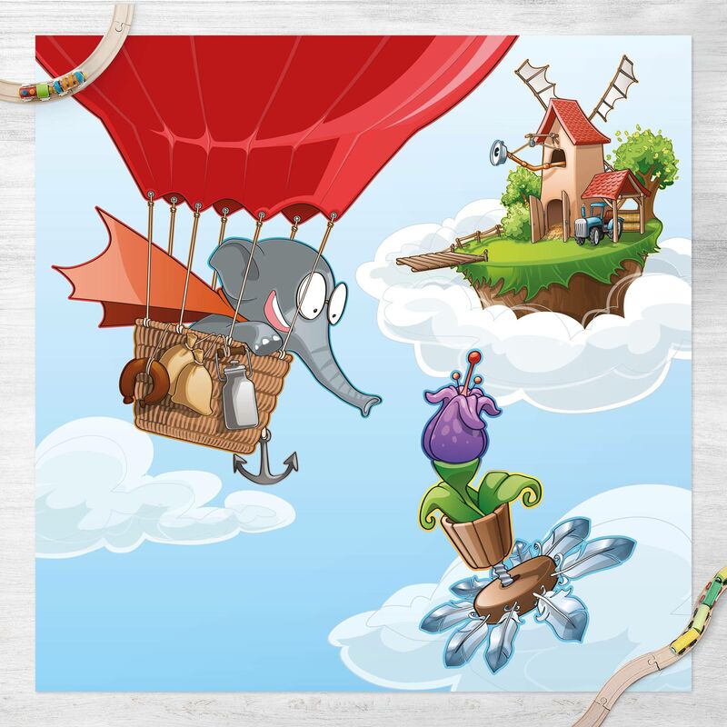 Bilderwelten - Alfombras vinílicas - Flying Farm Elephant In The Clouds - Cuadrado 1:1 Dimensión LxA: 140cm x 140cm
Bilderwelten - Alfombras vinílicas - Flying Farm Elephant In The Clouds - Cuadrado 1:1 Dimensión LxA: 140cm x 140cm