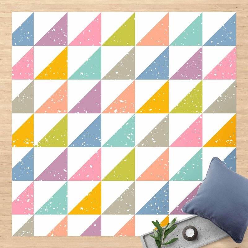 Alfombras vinílicas - Geometrical Pattern With Triangles Colourful - Cuadrado 1:1 Dimensión LxA: 80cm x 80cm
Alfombras vinílicas - Geometrical Pattern With Triangles Colourful - Cuadrado 1:1 Dimensión LxA: 80cm x 80cm