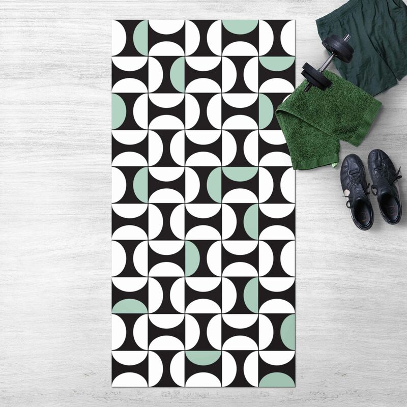 Alfombras vinílicas - Geometrical Tile Arches Mint Green With Border - Alto 2:1 Dimensión LxA: 280cm x 140cm
Alfombras vinílicas - Geometrical Tile Arches Mint Green With Border - Alto 2:1 Dimensión LxA: 280cm x 140cm