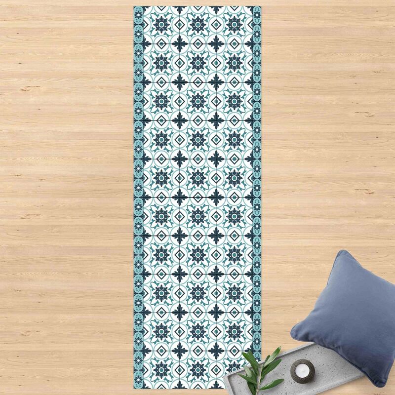 Bilderwelten - Alfombras vinílicas - Geometrical Tile Mix Flower Turquoise - Panorámico Dimensión LxA: 300cm x 100cm
Bilderwelten - Alfombras vinílicas - Geometrical Tile Mix Flower Turquoise - Panorámico Dimensión LxA: 300cm x 100cm